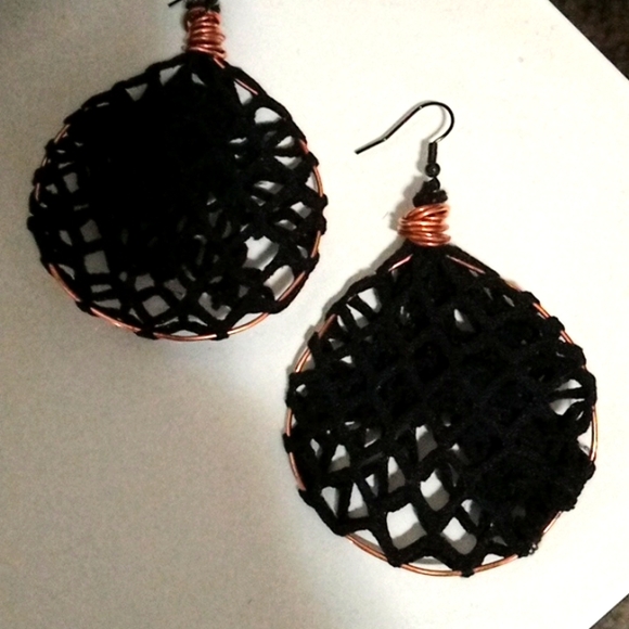 Accessories - Black and Gold Hoop Earrings